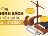 Những quy định có hiệu lực từ tháng 4-2020